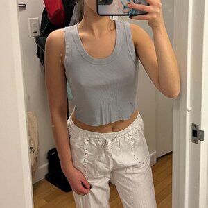 Light blue Brandy Melville top! Such a cute color! Perfect condition one size fi